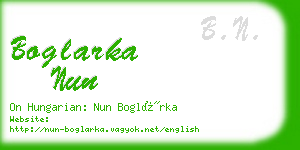 boglarka nun business card